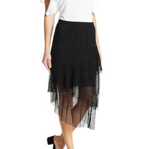 14th & Union Femme Mesh Midi Skirt